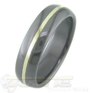 Black Zirconium with Gold Inlay