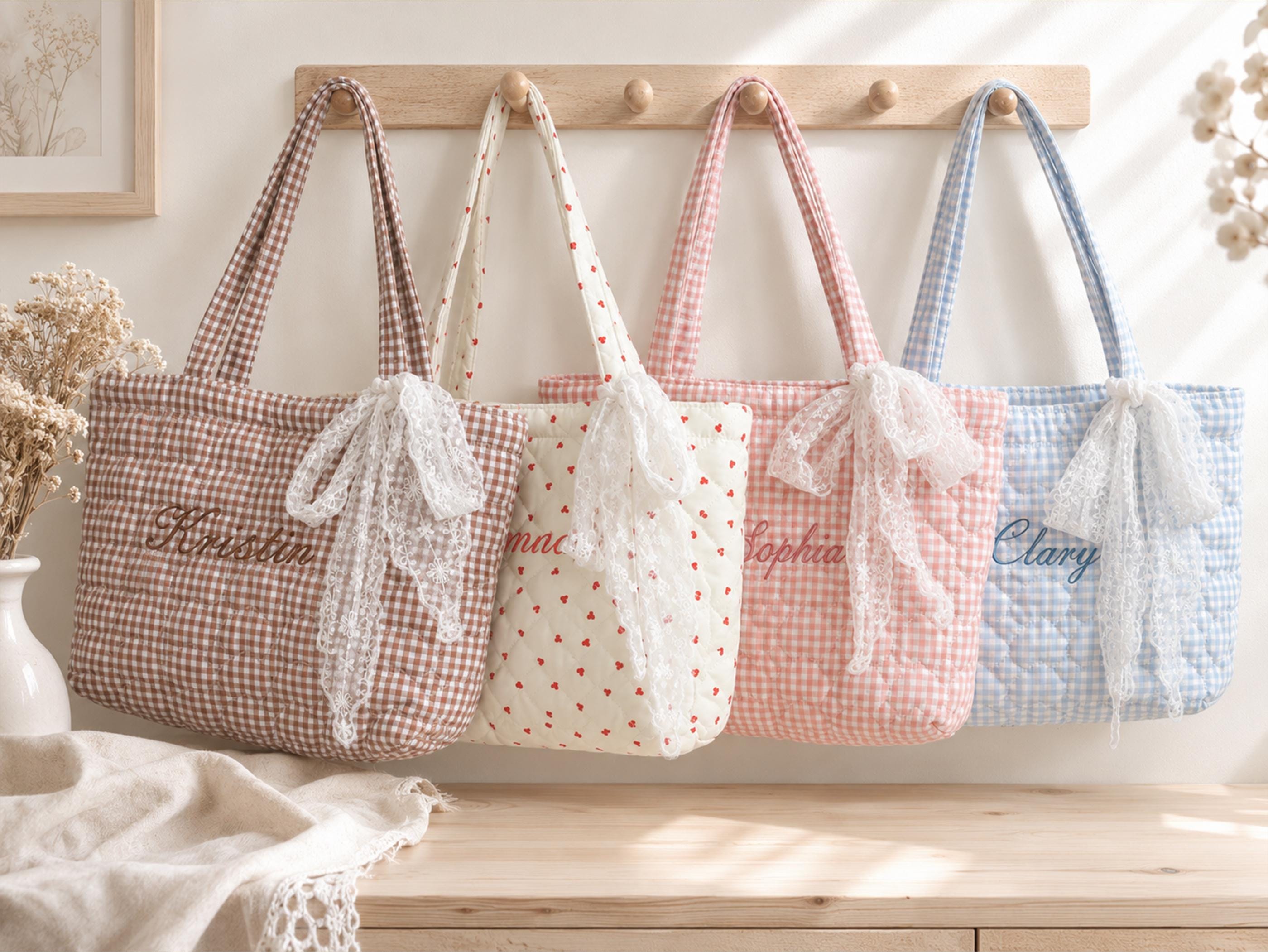 Quilted Tote Bag Personalized - Etsy