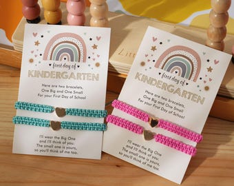 Ensemble de bracelets tressés Mommy & Me : soulagement de l'anxiété lors de la rentrée des classes