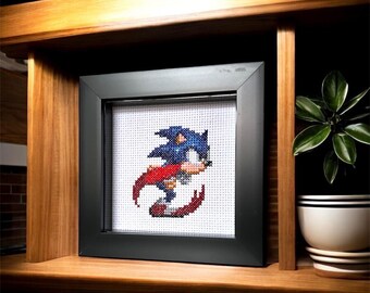 Sonic Running from Sonic 3 Miniature in kruissteek