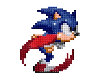 Sonic van Sonic The Hedgehog 3 kruissteekpatroon pdf direct digitale download