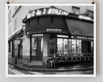 Paris Print, Black and White Photography, “Paris Noir 11” Extra Large Wall Art, Fine Art Print Paris Photography, Film Noir