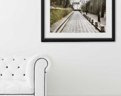 Impresión de Paris, "Rue des Saules" Extra grande pared, impresión del arte de la fotografía de París, de gran tamaño arte, Fine Art fotografía Paris decoración