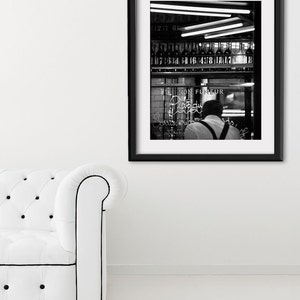 Paris Print, Black and White Photography, Paris Noir 4 Extra Large Wall Art, Fine Art Print Paris Photography, Film Noir image 2