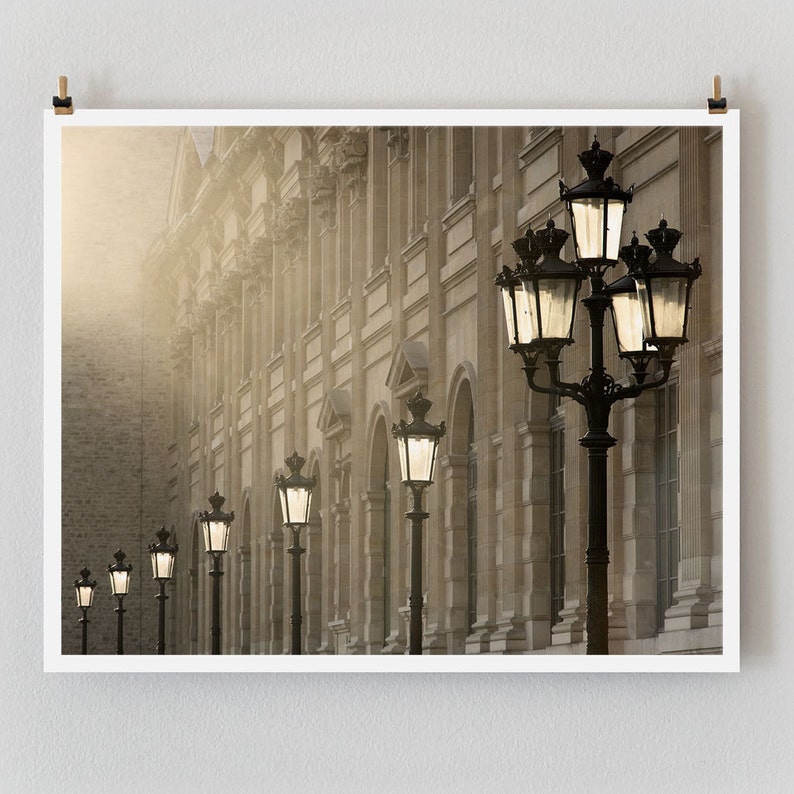 Paris Photography, Last Light Paris Print Extra Large Wall Art Prints, Paris Wall Decor image 2