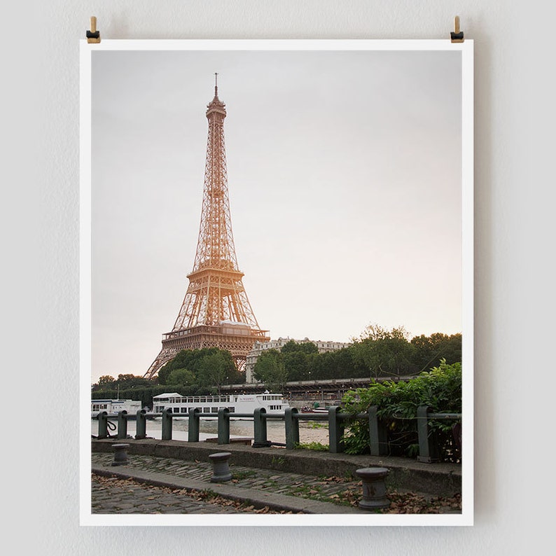 Parijs fotografie, Eiffeltoren Parijs print extra grote muur kunstafdrukken, Parijs muur decor, vriendin cadeau voor moeder afbeelding 2