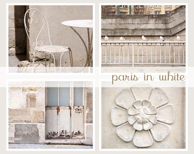 SALE 8x10 Photo Collection, Paris in White - Etsy