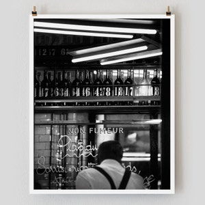Paris Print, Black and White Photography, “Paris Noir 4” Extra Large Wall Art, Fine Art Print Paris Photography,  Film Noir
