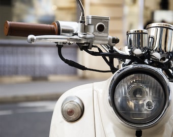 Fotografía de París, Impresión de París "Moped", Fotografía de bellas artes con impresión de arte grande, Regalo de papá, Regalo para él, Regalo de novio para marido