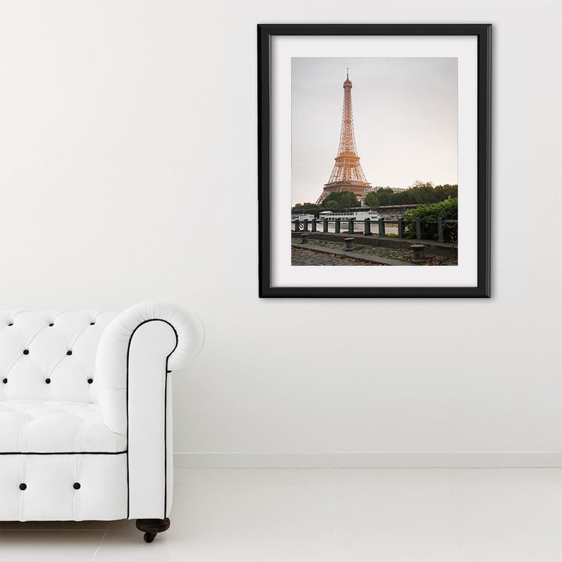 Parijs fotografie, Eiffeltoren Parijs print extra grote muur kunstafdrukken, Parijs muur decor, vriendin cadeau voor moeder afbeelding 3