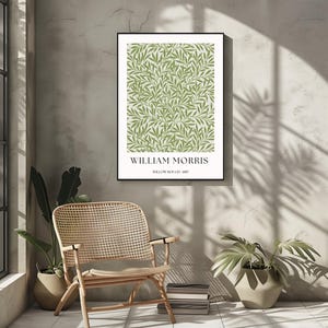 William Morris Willow Bough Print | Vintage Botanical Wall Art | Digital Download Poster | Printable Home Decor