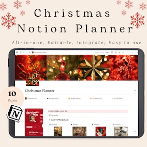 Notion Christmas Planner | Notion Template | Notion Dashboard | Notion ...
