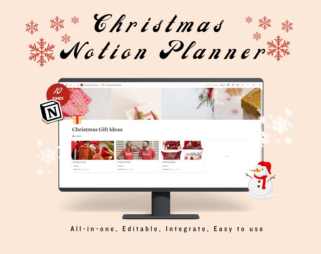 Notion Christmas Planner Dec 2024 | Notion Template | Notion Dashboard ...