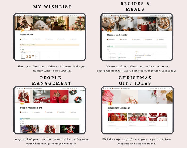Notion Christmas Planner | Notion Template | Notion Dashboard | Notion ...