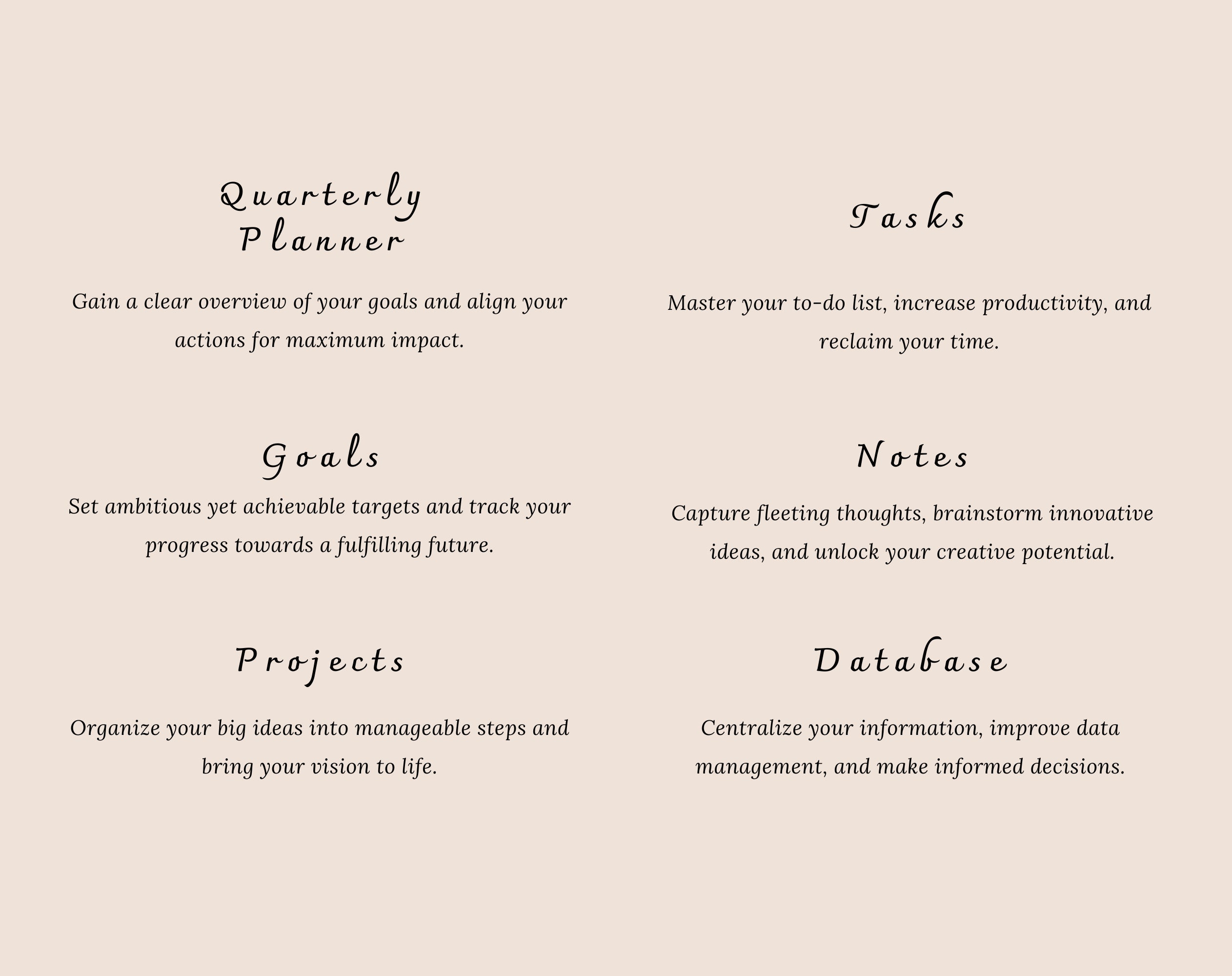Quarterly Goal Setting Notion Template 2025 | 12 Week Year Notion ...