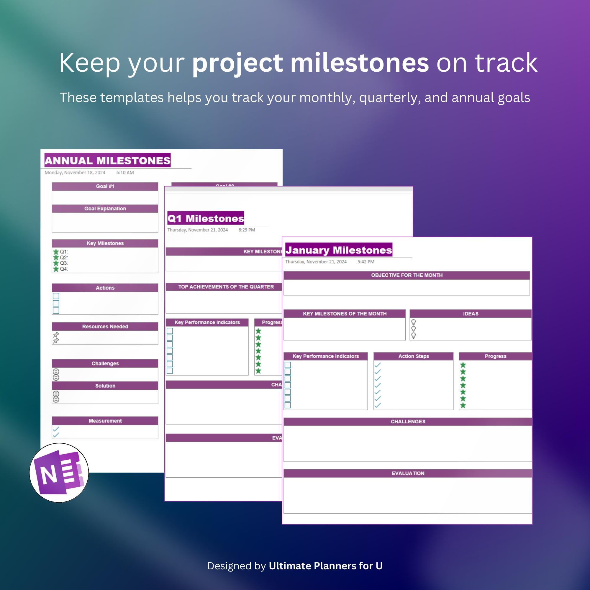 Onenote Planner 2025 2026 Professional | KANBAN BOARD | GANTT Chart ...