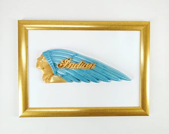 3D Indian Wings Wall Art – Handmade Framed Artwork for Nature and Tribal Decor.
