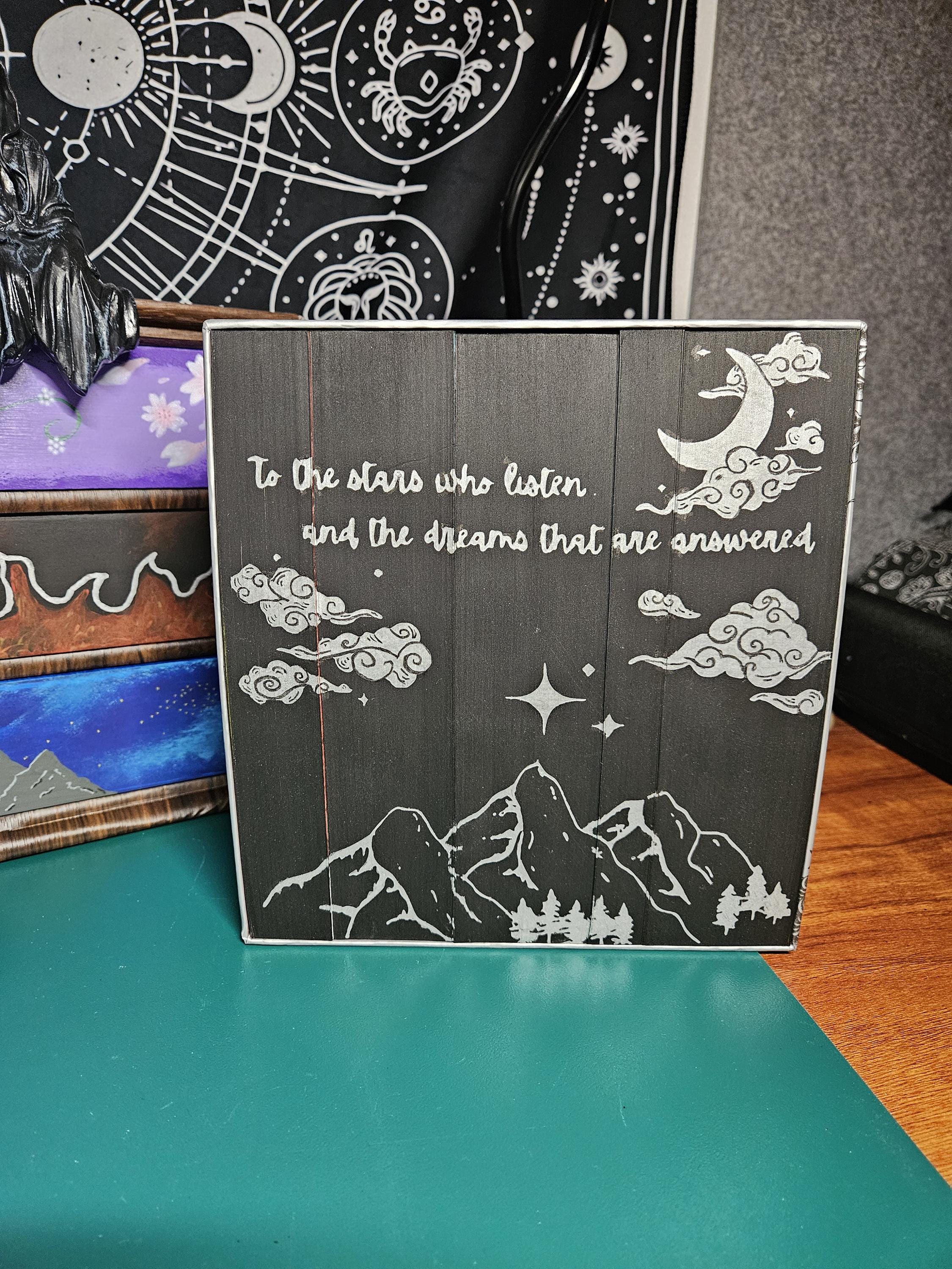 ACOTAR 1-5 Dark Mode - Hand Painted Edges