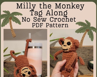Milly el Mono Tagalong Sin Costura Crochet PATRÓN PDF