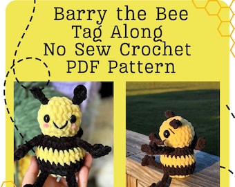 Barry the Bee Tagalong No Sew Crochet PDF PATTERN