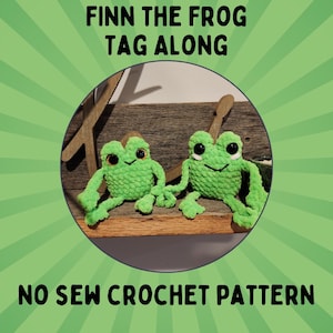 Finn the Frog Tagalong No Sew Crochet PDF PATTERN