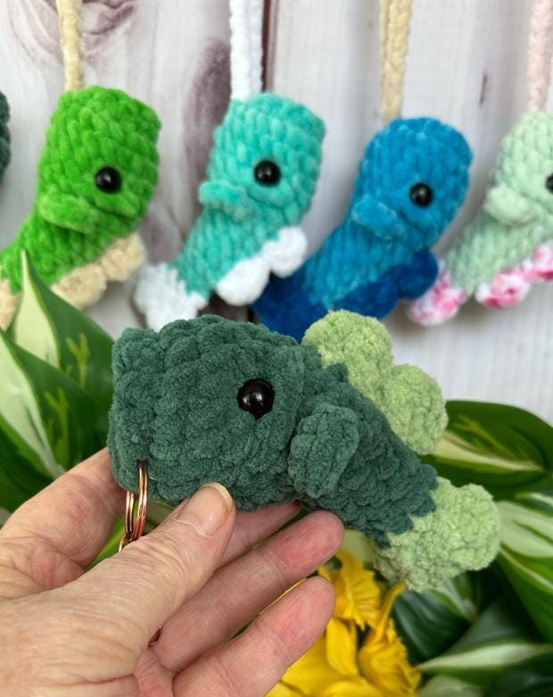 Mini Bass No Sew Crochet PDF PATTERN - Keychain Car Hanger Swing - Etsy UK