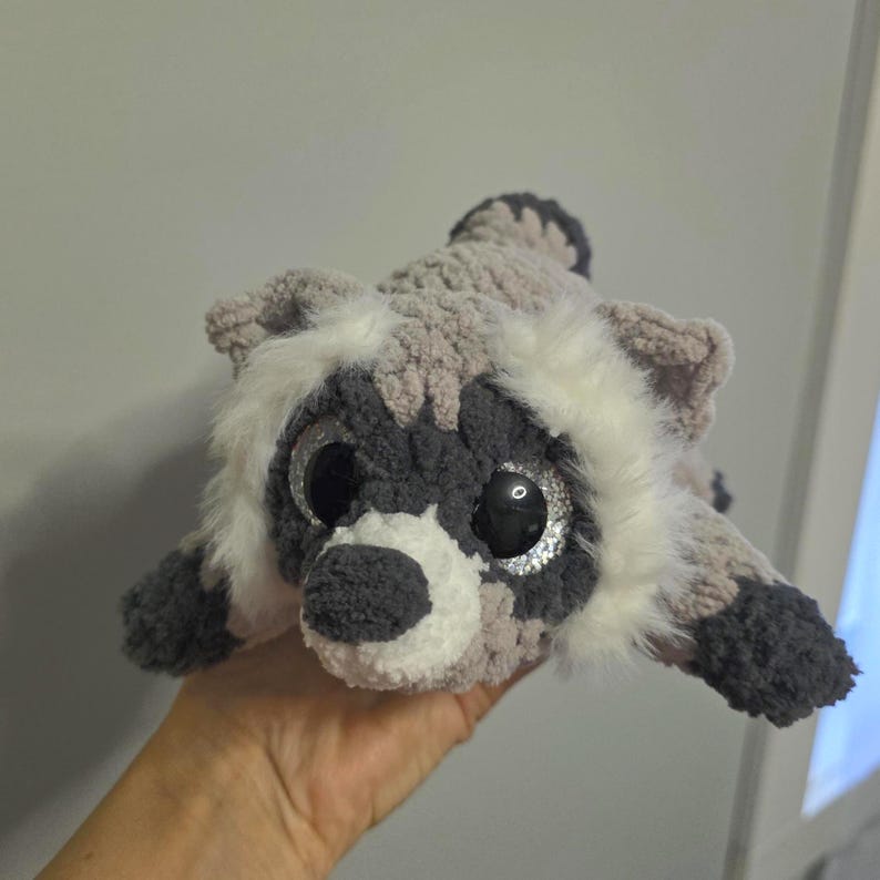De wasbeer pint-sized vriend no Sew gehaakt pdf-patroon afbeelding 3