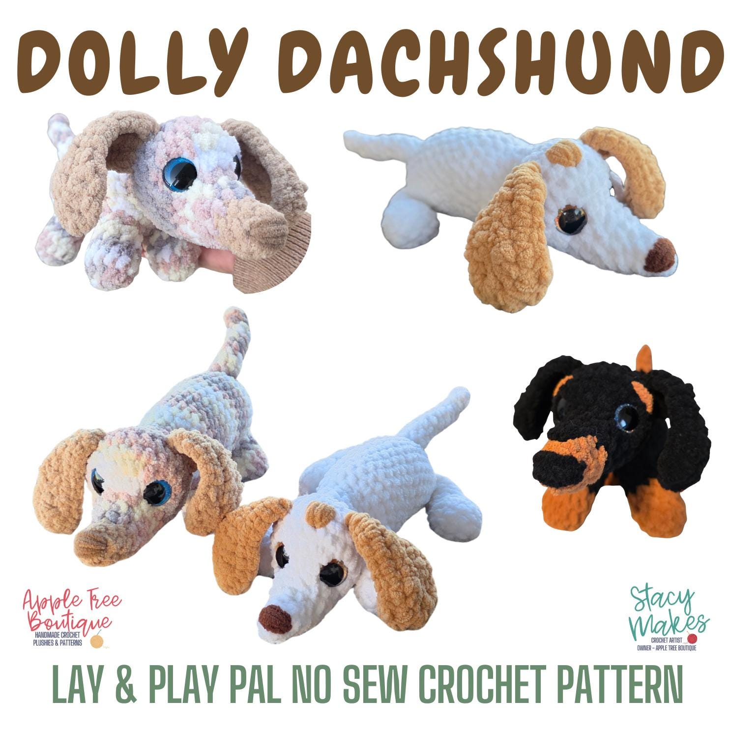 39 Dachshund Crochet Patterns to Stitch for Gifts, Decor, and Everyday Cuteness 8 Dolly Dachshund Crochet