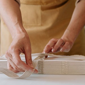 Cotton Rag Skizzenbuch: 210g/qm handgemachtes khadi Büttenpapier für Aquarellfarben, Zeichenkohle, Tusche. Natürliches, umweltfreundliches Laien Art Journal 4 Größen