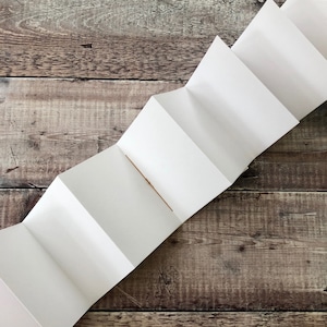 A6 Concertina Sketchbook: Leporello folded art journal, album, photo book. Cotton rag and cartridge paper. 12 pages, 6 x 4.5 inches