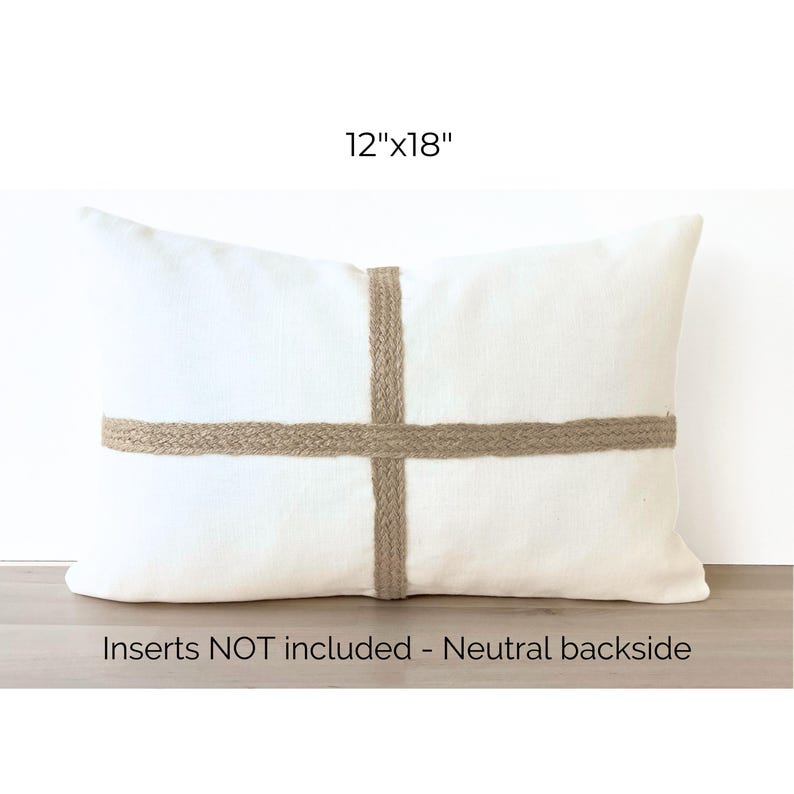 CoastalAndSerene Jute Roped Pillow Cover - Thumbnail 2