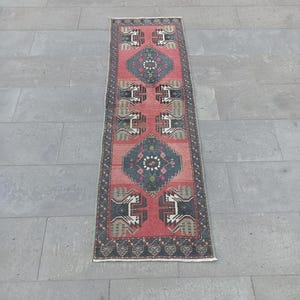 2x6 Vintage Turkish Oushak Rug Runner: Wool, 1.10x5.10 FT