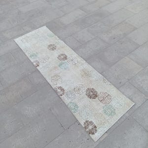 Vintage Wool Runner Rug: Handmade Traditional Hallway Carpet (1&#39;11x6&#39;2 Ft)