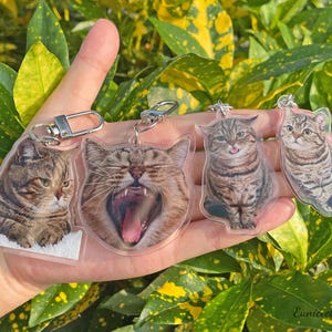 Custom Cat Keychain, Dog Keychain, Pet Keychain, Personalized Pet Photo Keychain, Pet Loss Gift, Dog Mom Gift, Pet Memorial Gift, Small gift