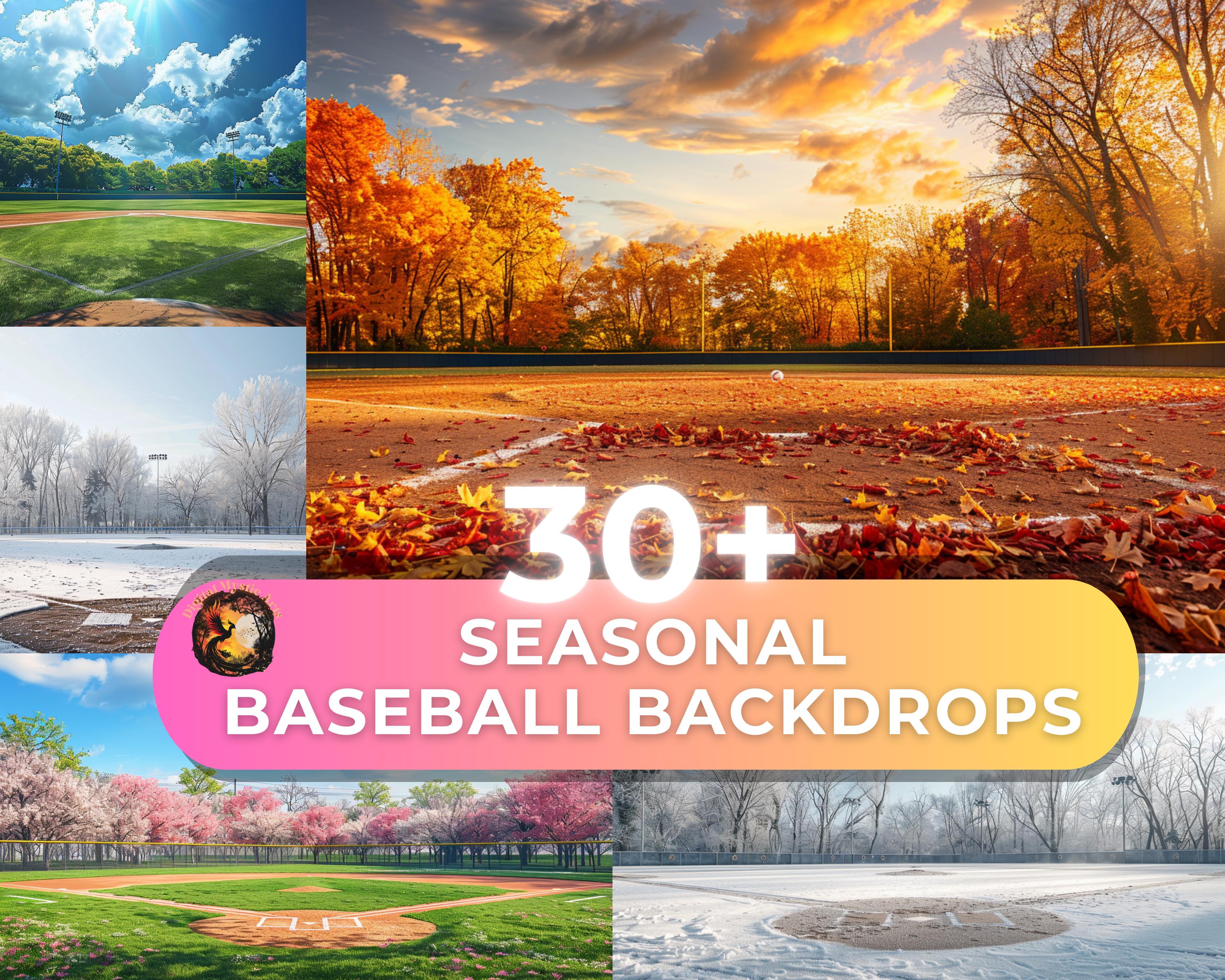 Baseball Background PNG Season Baseball Digital Backdrop Baseball Digital Background Spring Summer Autumn Winter Baseball Field Photography