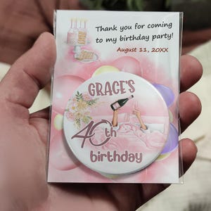 Thank You Magnet / Thanks To Guests / Personalized Gift For Guests / Opener, Mirror / Custom Fridge Magnet / Birthday Gift / Any Age