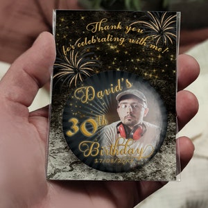 Thank You Magnet / Thanks To Guests / Personalized Gift For Guests / Opener, Mirror / Custom Fridge Magnet / Birthday Gift / Any Age