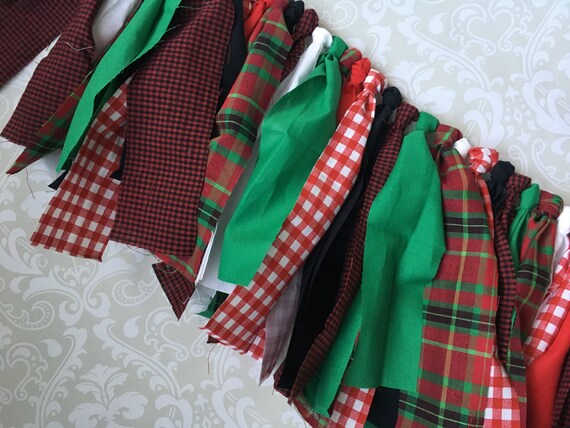 lumberjack plaid fabric birthday