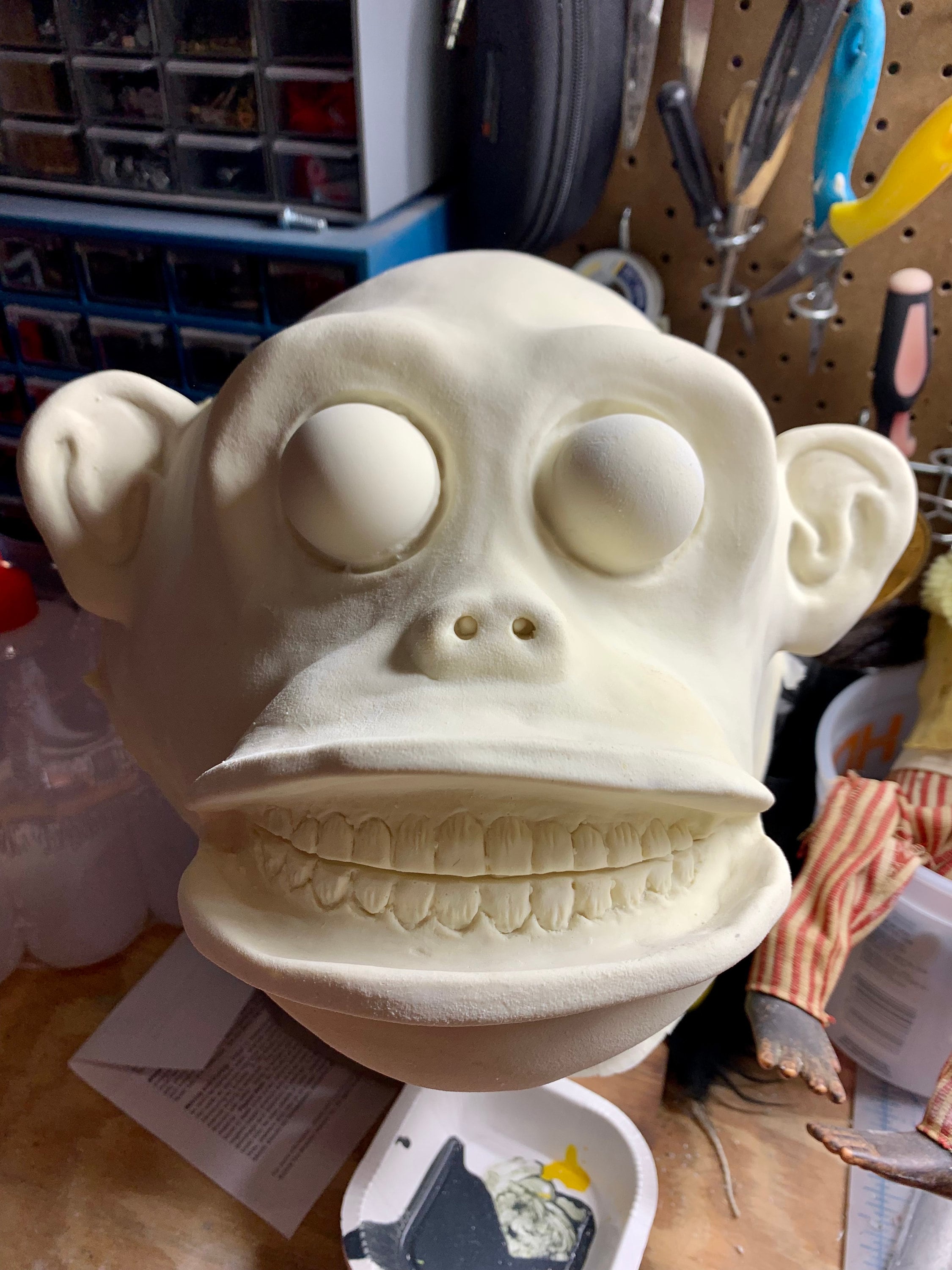 Jolly Chimp Monkey Mask (blank) - Etsy