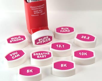 Tapas de repuesto para inhalador para asma ProAir HFA (tapas para carreras o caminatas) ¡Varios colores!