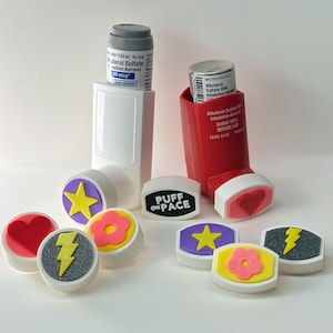 Asthma Inhaler Replacement Caps - Fun Shapes - Each