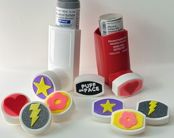 Tapas de repuesto para inhaladores de asma - Formas divertidas - Cada una