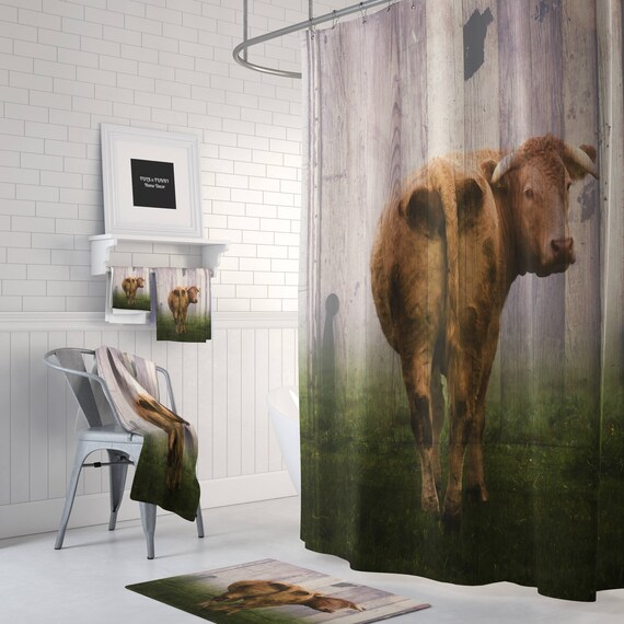 cow shower curtain