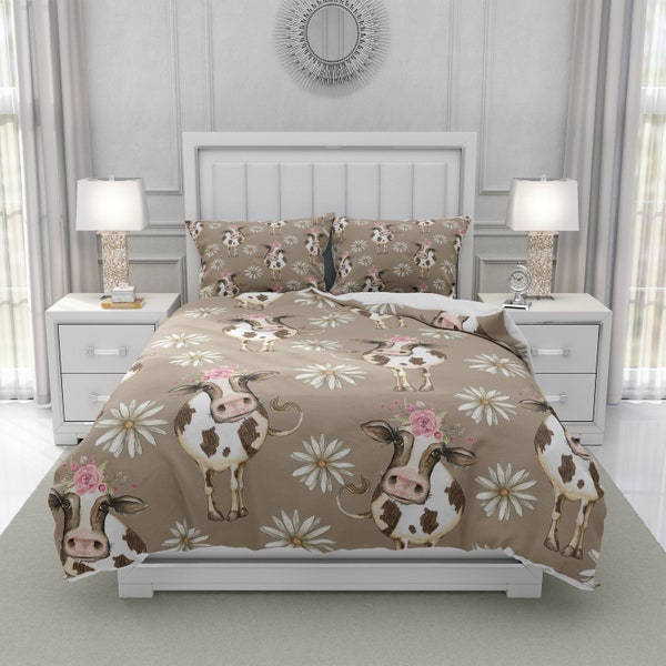 Highland Cow Full Size Bedding Etsy