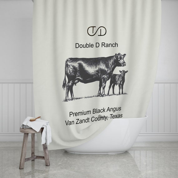 Custom Logo Shower Curtain Etsy