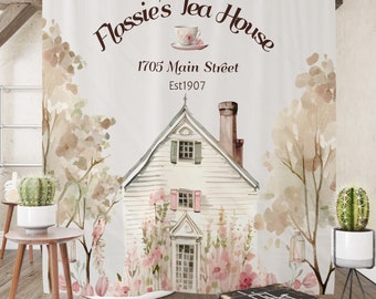 Shabby Farmhouse Shower Curtain  Flossies Tea House