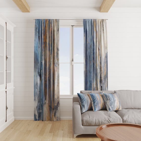 Tende da finestra rustiche per casale, valance di design in legno finto  disponibile -  Italia