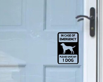 Custom Dog Emergency Rescue Decal – Protect Your Pets!