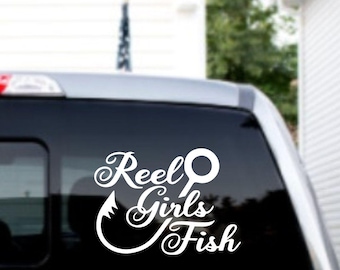 Reel Girls Fish Decal – Weather-Resistant Vinyl Sticker