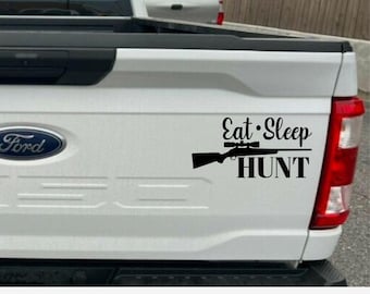 Eat Sleep Hunt Vinyl Decal | Hunting Truck, Car, Toolbox Sticker